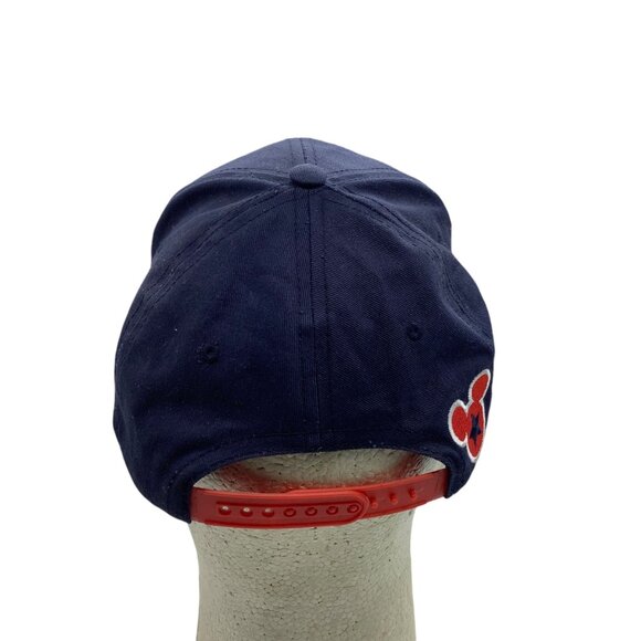 Disney Mickey Mouse Blue Star Navy Blue Adjustable Adult Cap Hat Red Snapback - Picture 5 of 7